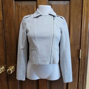 Loft Jacket Sz XS Black and White P2P 16 L 18